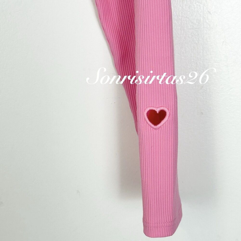 Lululemon Nulu Rib Wrap Front Long Sleeve Heart Candy Cloud Sz M NWT Valentines - Picture 5 of 11